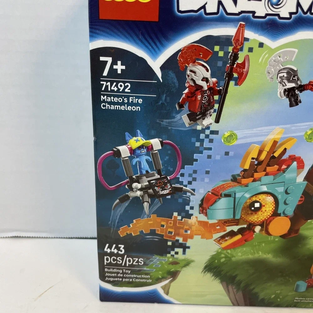 LEGO Building Toy Mateo's Fire Chameleon 71492 2-in-1 Set 443pc